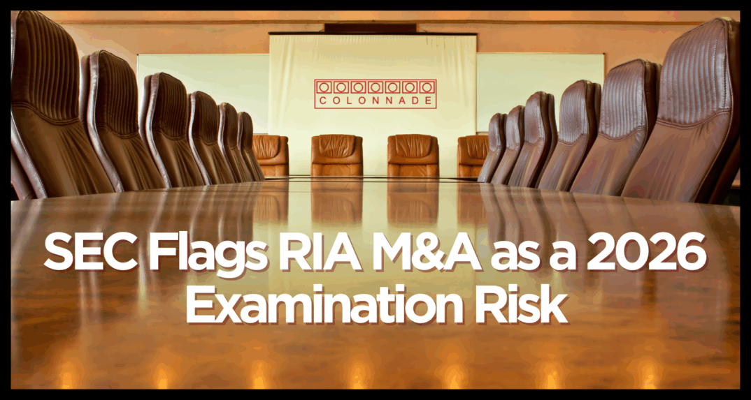 SEC Flags RIA M&A as a 2026 Examination Risk
